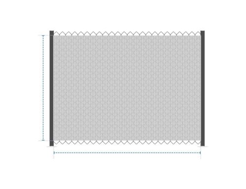Black Privacy Fence Screen